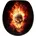 Sanilo WC Sitz Totenkopf in Flammen, Hochwertiger und Stabiler Toilettendeckel aus Holz