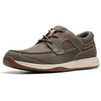 CLARKS Herren Sailview Lace Taupe Nubuk, 40