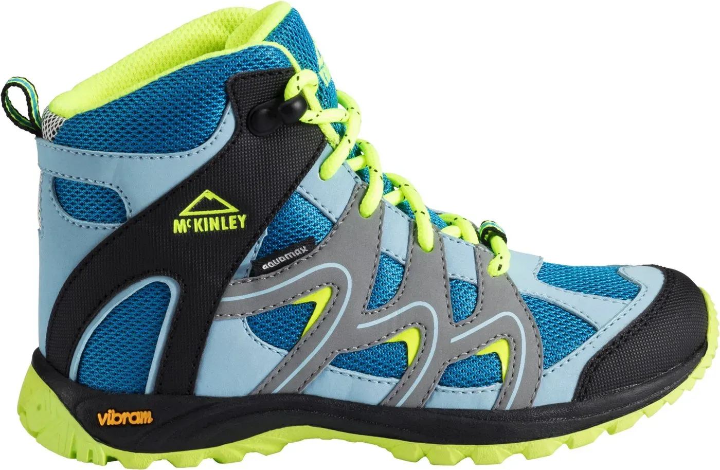 McKINLEY Ki.-Wander-Stiefel Montijo Mid AQX, BLUE/GREY/GREEN LIME, 41