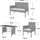 Svita BROOKLYN XL Rattan-Essgruppe grau