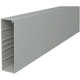 OBO Bettermann Vertr Wand+Deckenkanal m.Obert. 60x210mm,PVC sgr WDK60210GR m.Lochung