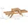 Relaxdays Blumentreppe mit 3 Ablagen 51,5 x 17 x 15 cm Natur