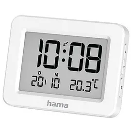Hama digitaler Wecker Kos weiß Kunststoff 7,0 x 5,5 cm