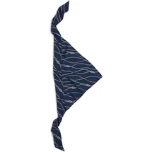 Tommy Hilfiger Tuch aus reiner Seide mit Logo-Schriftzug, Blau, 1