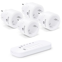 Sonero Funksteckdosen-Set S-RCS104, 1 Sender, 4 Empfänger, weiß,