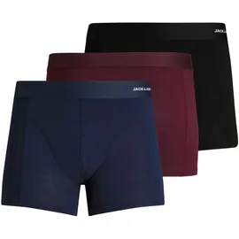 JACK & JONES Jacbasic BAMBOO Trunks 3 PACK Noos (Packung, 3 St.), rot