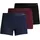 JACK & JONES Jacbasic BAMBOO Trunks 3 PACK Noos (Packung, 3 St.), rot