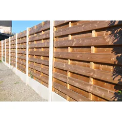 ORIGI WALLS Holz Sichtschutz Holzschirm HORIZONTAL 43cm * 199cm