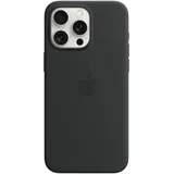 Apple Silikon Case mit MagSafe für iPhone 15 Pro Max schwarz