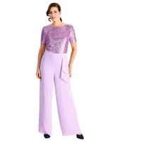 HERMANN LANGE Collection Culotte-Overall, mit Pailletten, Gr. 54 - N-Gr, lupine, , 40249838-54 N-Gr