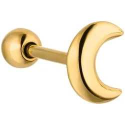 Purelei Single-Ohrstecker »Schmuck Geschenk Piercing Moon, 24131-Piercing-Moon« Purelei gelbgoldfarben