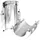 BikeService Gabelsimmerringeintreiber 32 mm / 42 mm - silber