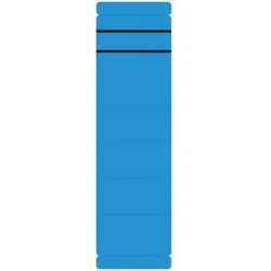 Rückenschild kurz breit blau NEUTRAL selbstklebend Packung 10 Stück