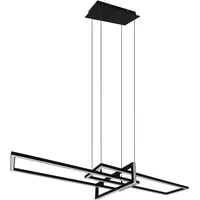 Trio Salinas 1-flg. 110 cm eckig schwarz matt