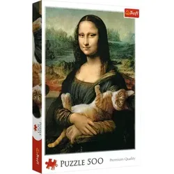 TREFL 37294 Puzzle 500 - Mona Lisa und Katze