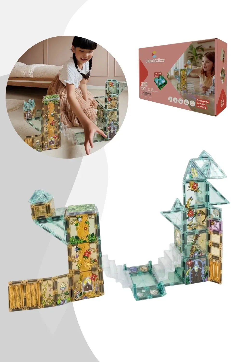 Cleverclixx Magic Forest Pack Pastel | 65 pieces