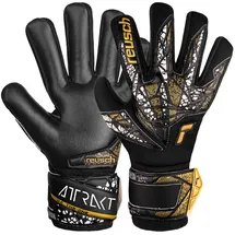 Reusch Attrakt Silver NC Finger Support Torwarthandschuhe schwarz / 10