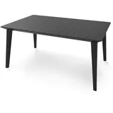 BEST Freizeitmöbel Bari Gartentisch 157 x 98 x 74 cm graphit