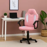 Hti-Living Junior Drehstuhl Kunstleder Pink