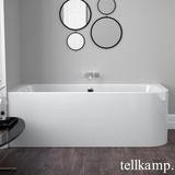 Tellkamp Thela Eck-Badewanne mit Verkleidung, 0100-048-00-AUF/CR,