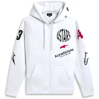 Alpinestars Variegate, Kapuzenjacke - Weiß/Schwarz/Rot - L