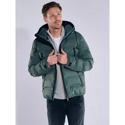 ENGBERS GERMANY Herren Steppjacke mit innovativen Details grün regular uni - 48