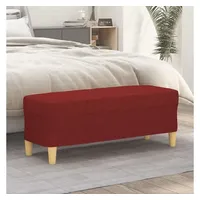 VidaXL Sitzbank Weinrot 100x35x41 cm Stoff