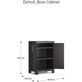 KETER Detroit 0,65 x 0,45 x 0,97 m schwarz