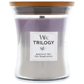 Woodwick Trilogy Amethyst Sky Duftkerze mit Holzdocht 275 g