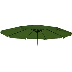 Mendler Ersatz-Bezug für Sonnenschirm Meran Pro, Gastronomie Marktschirm mit Volant Ø 5m, Polyester ~ grün