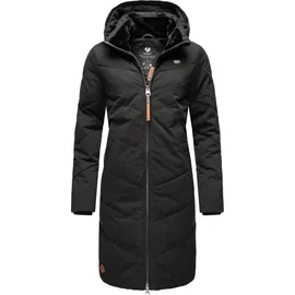 Ragwear Damen Wintermantel warmer wasserdichter Steppmantel lang mit abnehmbarer Kapuze Rebelka Terracotta22 Gr. 3XL - 3XL