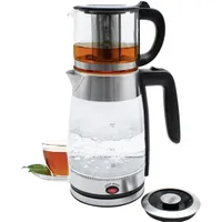 Schäfer Glas-Teekocher Silber 1,8 l