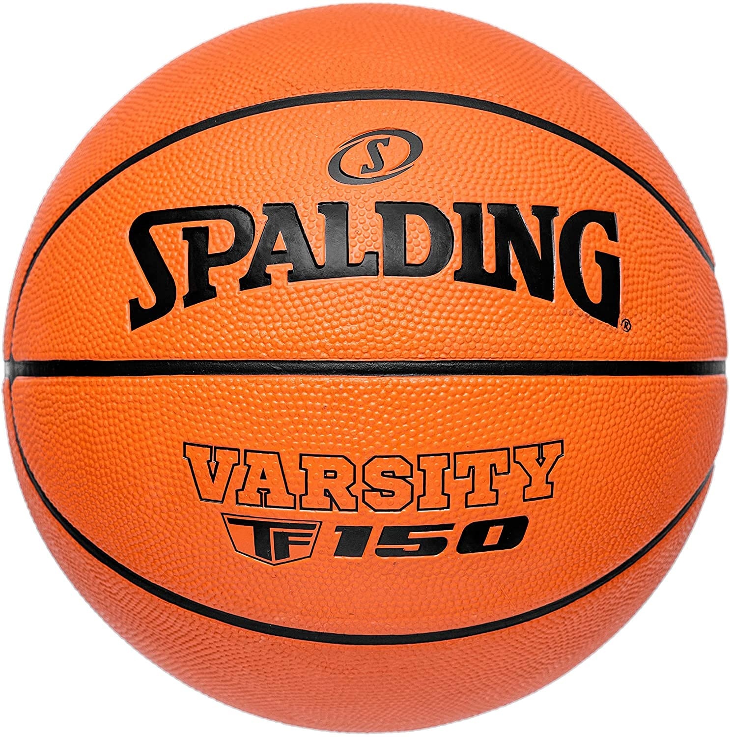 Spalding - Varsity TF-150 - Klassische Farbe - Basketballball - Größe 7 - Basketball - Zertifizierter Ball - Material: Gummi - Outdoor - rutschfest - Hervorragender Grip - Sehr widerstandsfähig