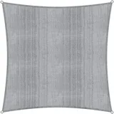 Lumaland Sonnensegel Quadrat 5 x 5 m grau