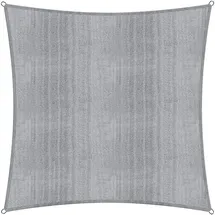 Lumaland Sonnensegel Quadrat 5 x 5 m grau