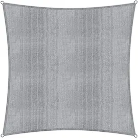 Lumaland Sonnensegel Quadrat 5 x 5 m grau