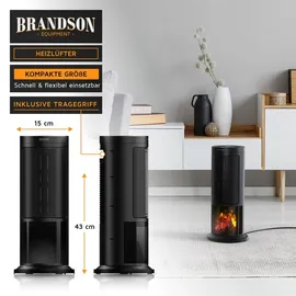 Brandson Heizlüfter 1800 W Schwarz