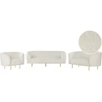 Beliani Sofa Set Bouclé 6-Sitzer LOEN