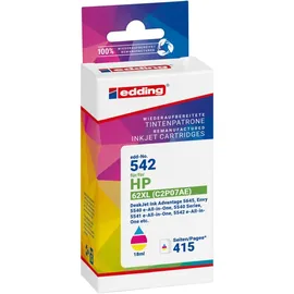 edding kompatibel zu HP 62XL CMY C2P07AE