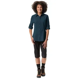 Vaude Farley Stretch Langarmhemd - Dark Sea - 42