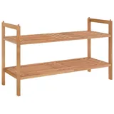 vidaXL Schuhregal 69x27x41 cm Massivholz Nussbaum