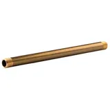 Tradecom Messing Gewinde-Fitting Distanz Doppelnippel 1/2" - 1/2" L=300mm, schwere Ausführung