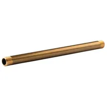 Tradecom Messing Gewinde-Fitting Distanz Doppelnippel 1/2" - 1/2" L=300mm, schwere Ausführung