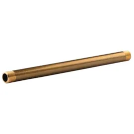 Tradecom Messing Gewinde-Fitting Distanz Doppelnippel 1/2" - 1/2" L=300mm, schwere Ausführung