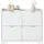 Okwish Schuhschrank 105 x 90 x 24 cm 4 Klappfächer / weiß hochglänzend