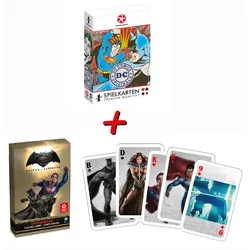 DC Spielkarten 2er Set - (DC Originals + Batman v Superman)