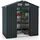 Costway Gartenhaus 1,82 x 1,29 m Dunkelgrau