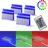 B.K.Licht 4 LED Clips RGB Glasboden-Beleuchtung Glaskantenlichter Leuchten Vitrine Schrank