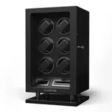 Verdon 6 Uhrenbeweger 6 Uhren 3 Modi 5 Geschwindigkeiten LED Fernbedienung Schwarz