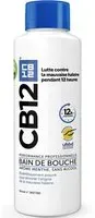 CB12 - Bain de bouche Lutte contre la mauvaise haleine pendant 12 heures Sans alcool Arôme menthe Flacon 500 ml De Bouche